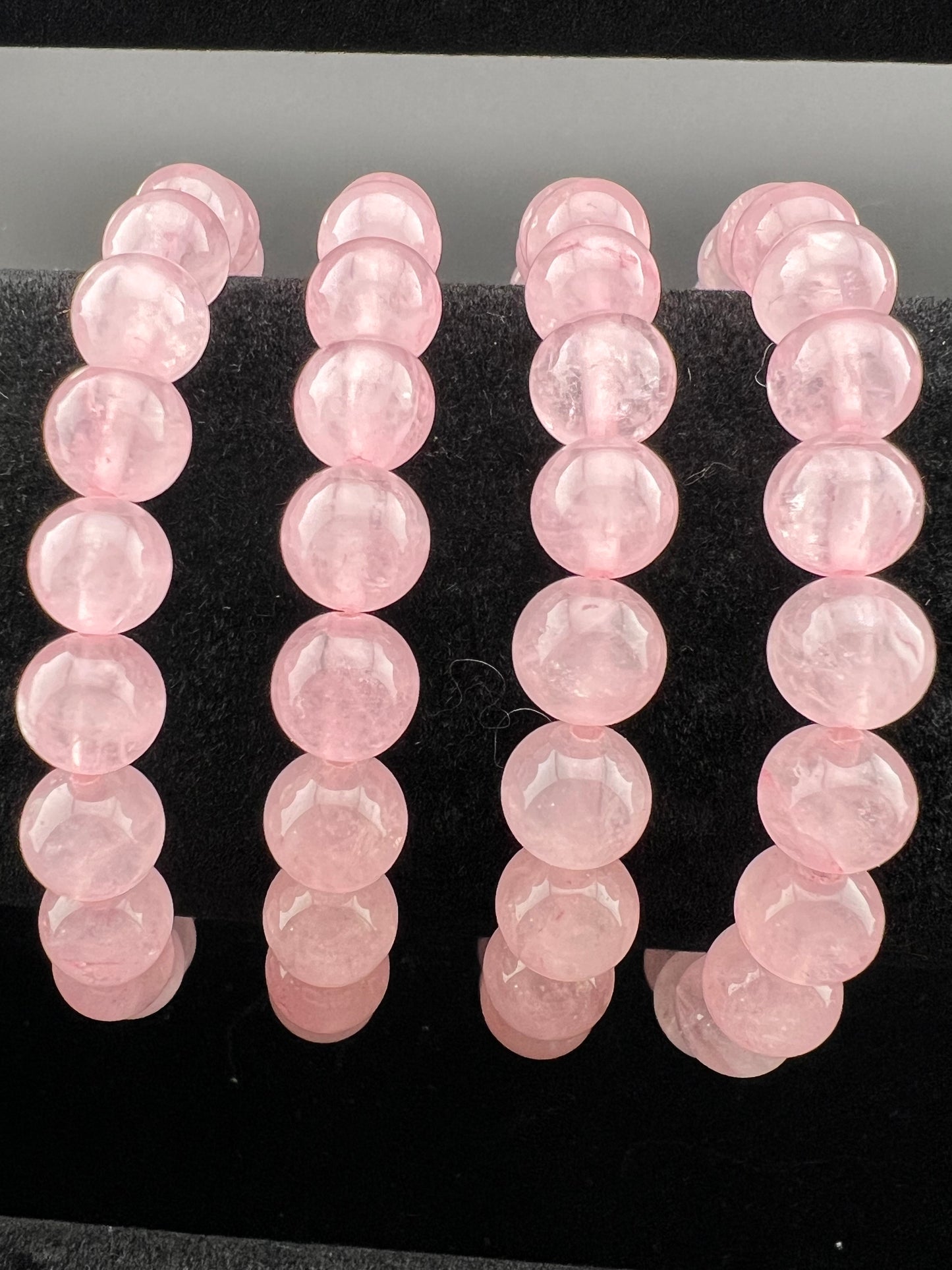 Rose Quartz 8mm Crystal Bracelet