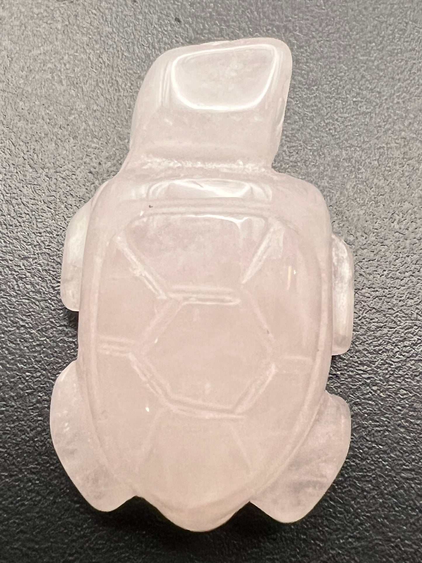 Rose Quartz Turtle Carving