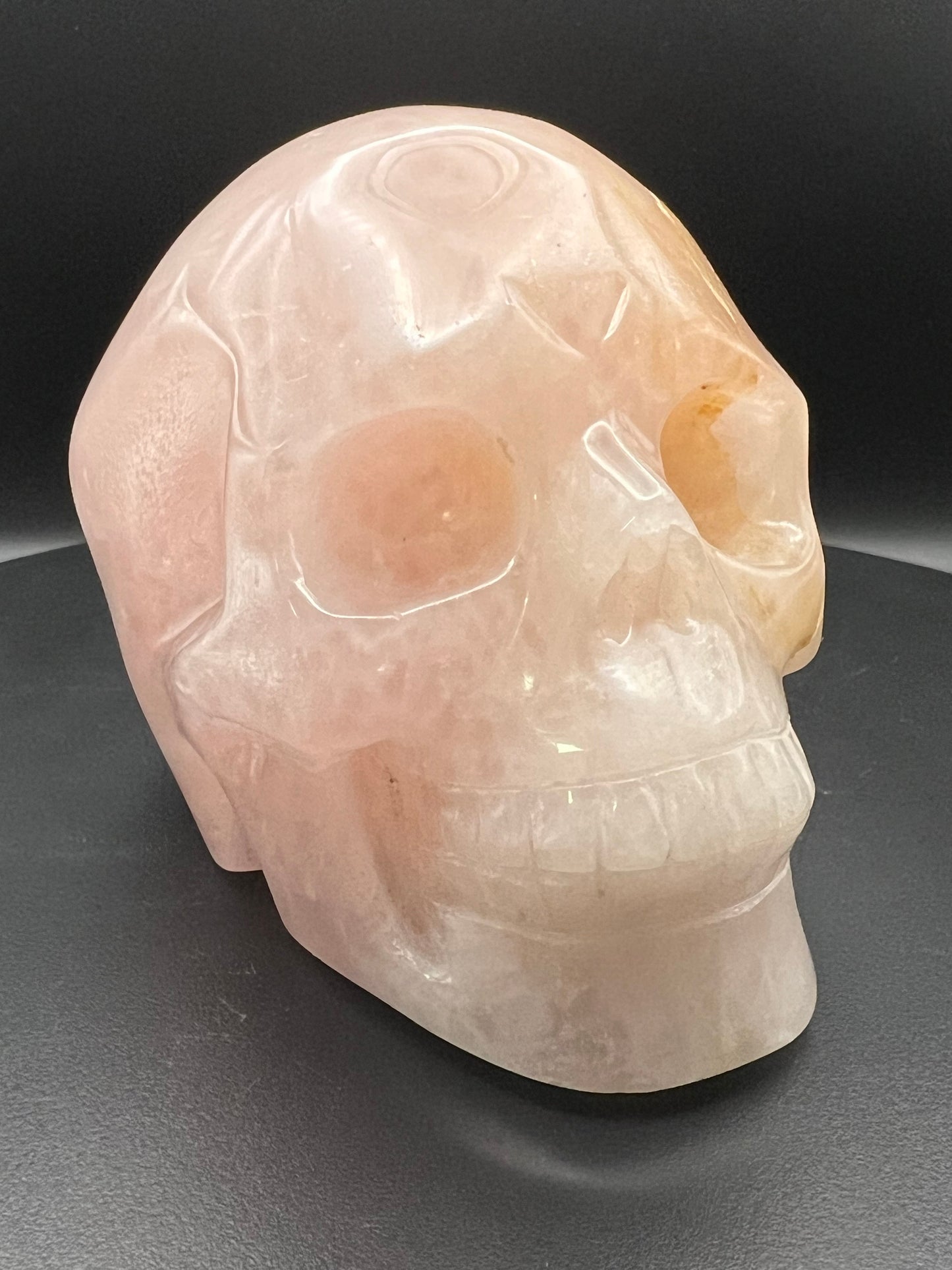 Large Rose Quartz Skull