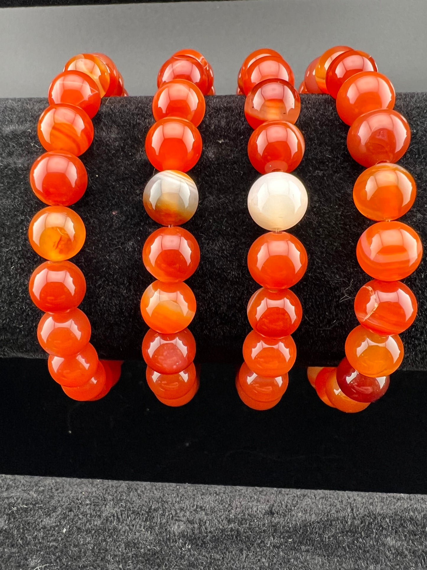 Sardonyx 8mm Crystal Bracelet