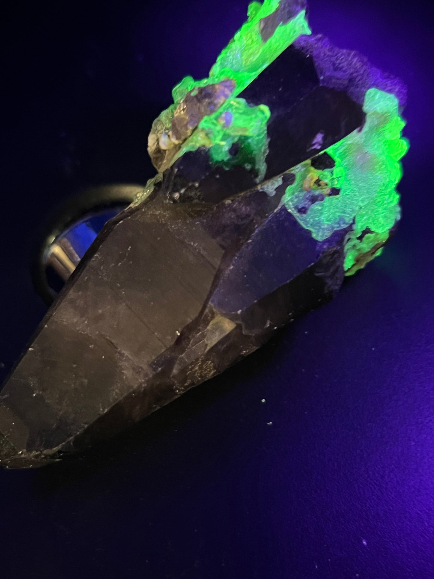 Smoky Quartz with Hyalite Opal