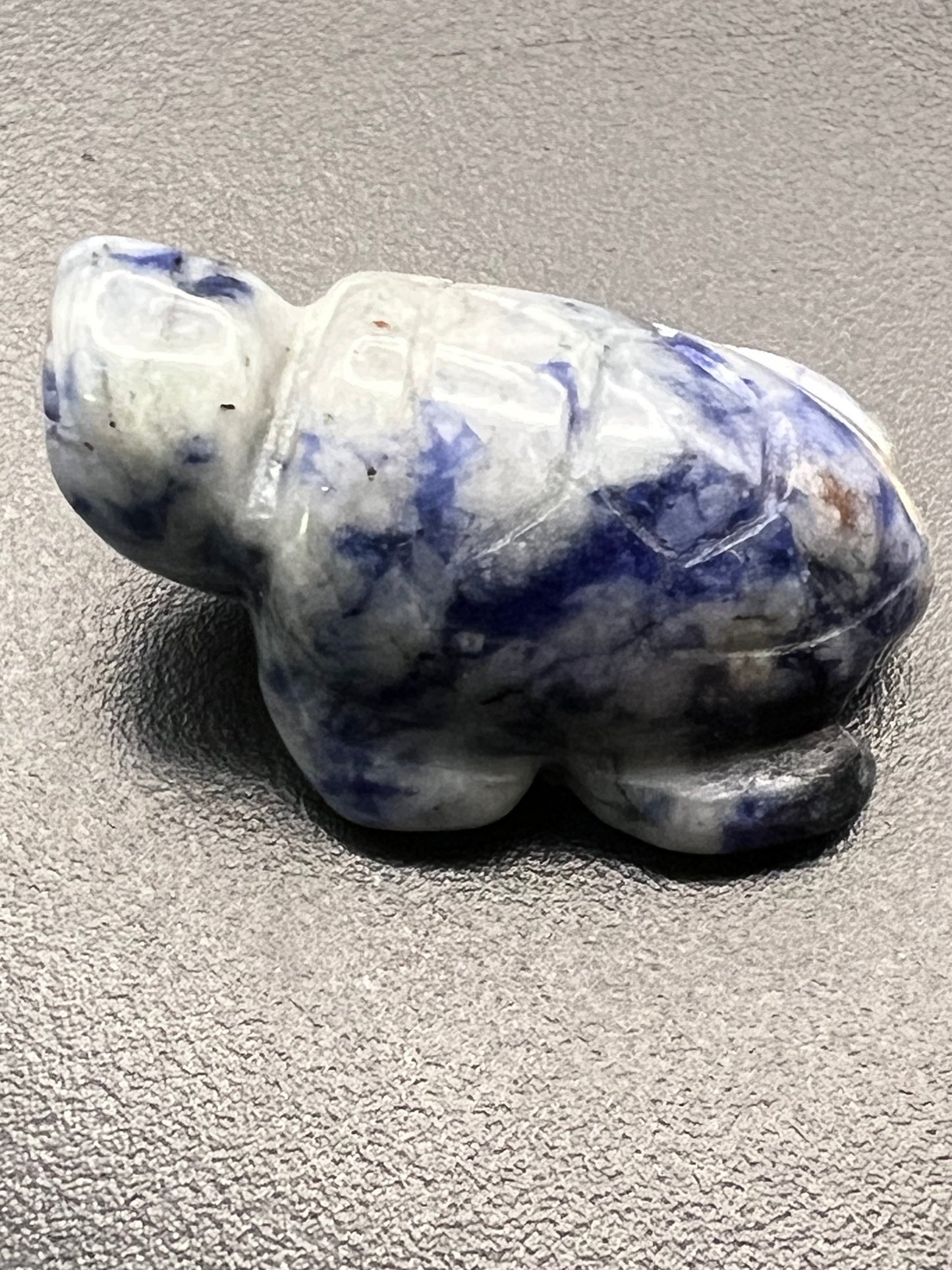 Sodalite Turtle Carving