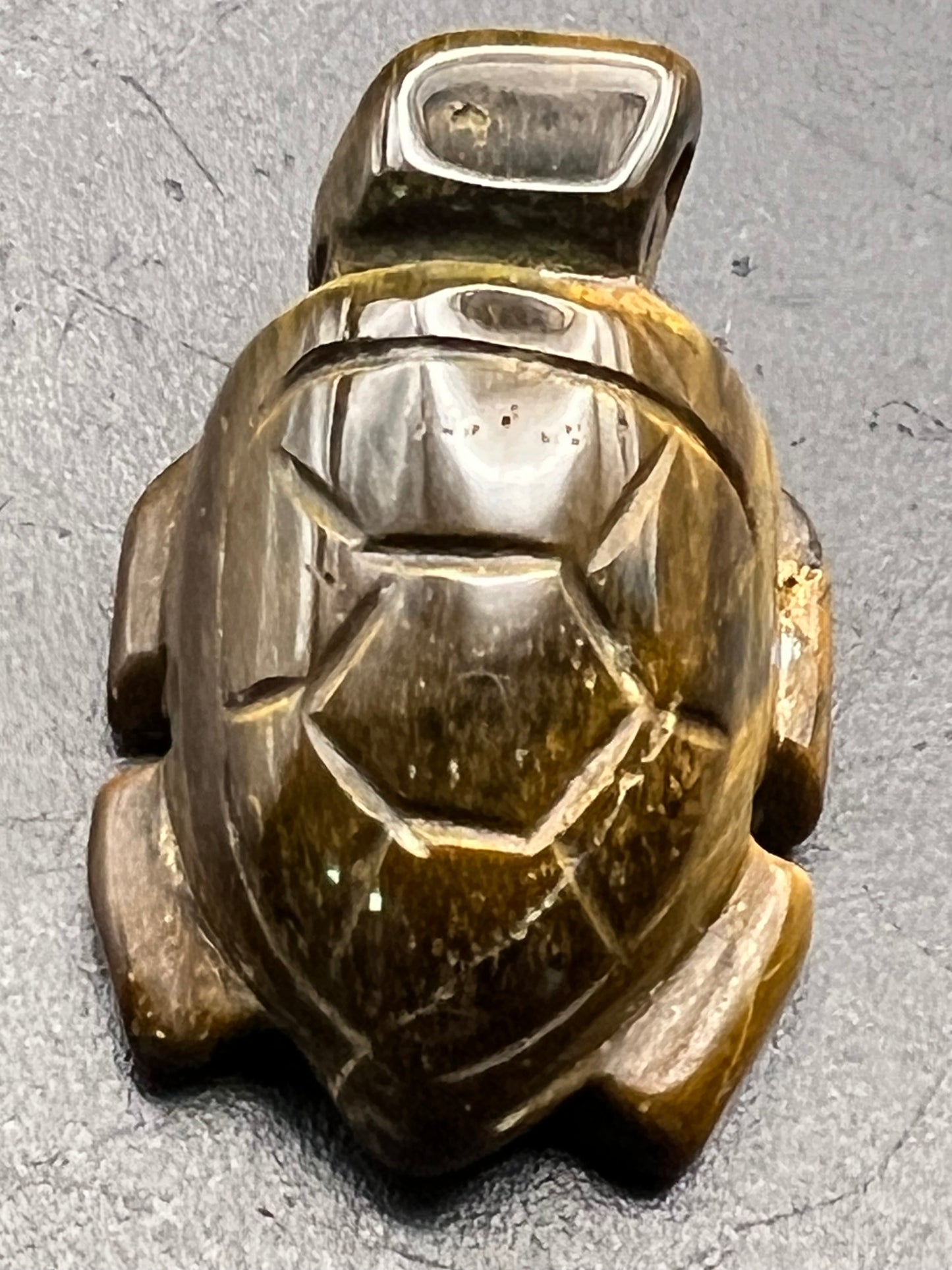 Tigers Eye Small Turtle Carving