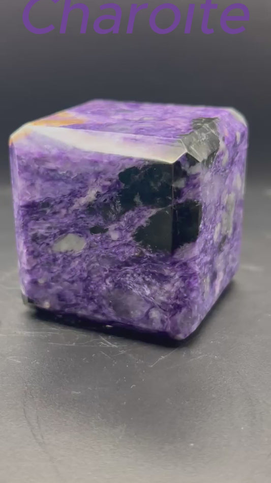 Polished Charoite Cube